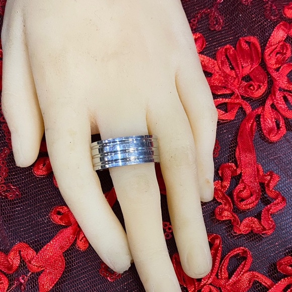 Mens Wedding Band Stainless Sz 11-1/2 - Picture 3 of 6